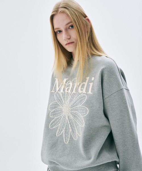 SWEATSHIRT FLOWERMARDI NEEDLEWORK（スウェット）｜Mardi