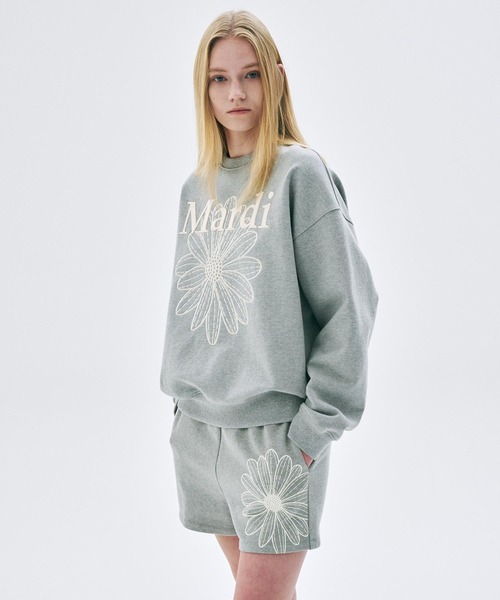SWEATSHIRT FLOWERMARDI NEEDLEWORK（スウェット）｜Mardi