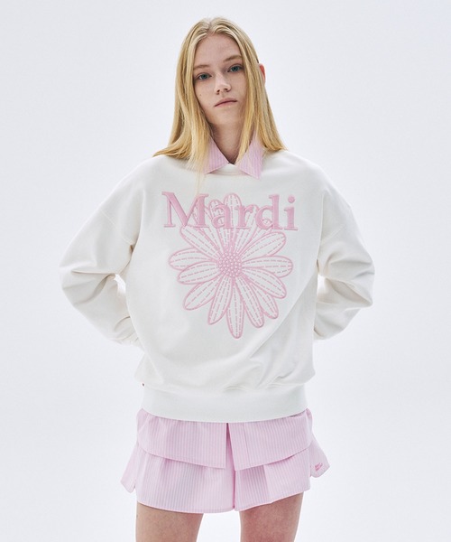 セール】SWEATSHIRT FLOWERMARDI NEEDLEWORK / スウェットシャツ