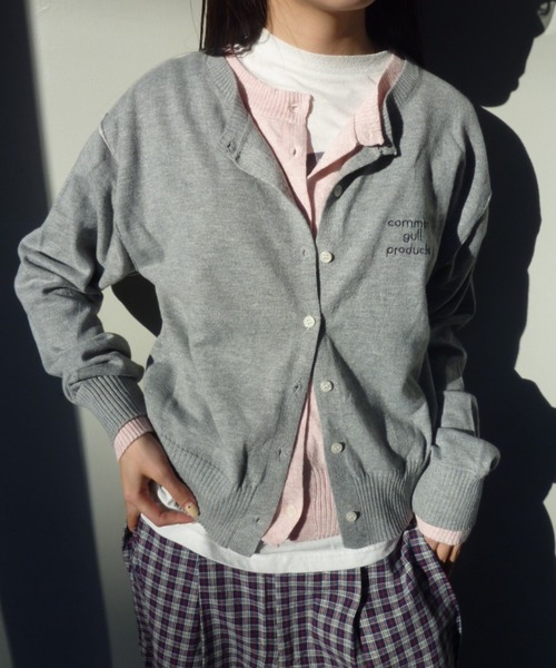 common gull products.（コモンガルプロダクツ）の「2つで1つのカーディガン（カーディガン/ボレロ・レディース・ブルー系/ネイビー/グレー系・LARGE/MEDIUM/SMALL）」の2枚目の写真