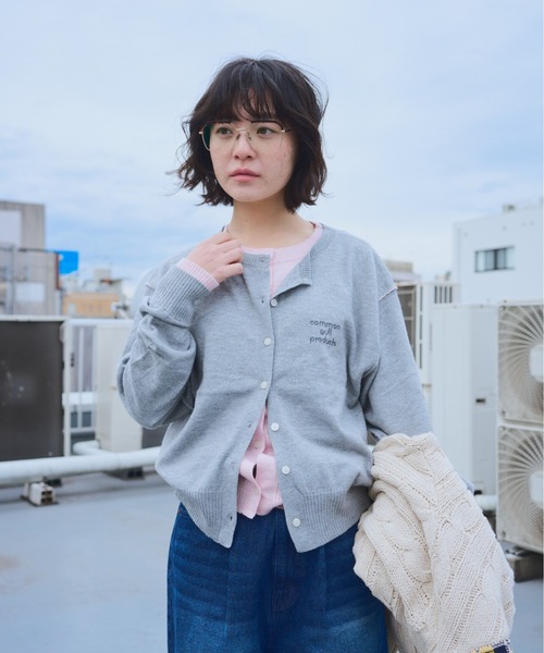 common gull products.（コモンガルプロダクツ）の「2つで1つのカーディガン（カーディガン/ボレロ・レディース・ブルー系/ネイビー/グレー系・LARGE/MEDIUM/SMALL）」の5枚目の写真
