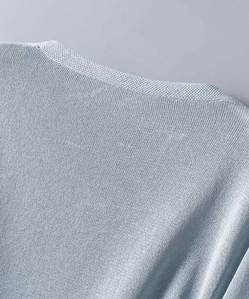 SAISON DE PAPILLON（セゾンドパピヨン）の「シアー裾サマーニット冷房対策カーディガンUV対策（カーディガン/ボレロ・レディース・ブラック/グレー/ブルー/ベージュ/ホワイト・M/L）」の12枚目の写真