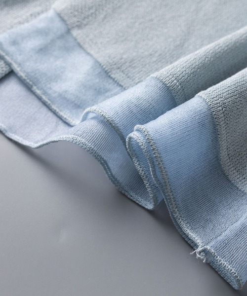 SAISON DE PAPILLON（セゾンドパピヨン）の「シアー裾サマーニット冷房対策カーディガンUV対策（カーディガン/ボレロ・レディース・ブラック/グレー/ブルー/ベージュ/ホワイト・M/L）」の15枚目の写真