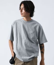 NAVAL（ナバル）の「【BEN DAVIS（ベンデイビス）】BIG POCKET TEE / ポケット 半袖 ワンポイント ワイドシルエット ヘビーウエイト クルーネック（Tシャツ/カットソー）」