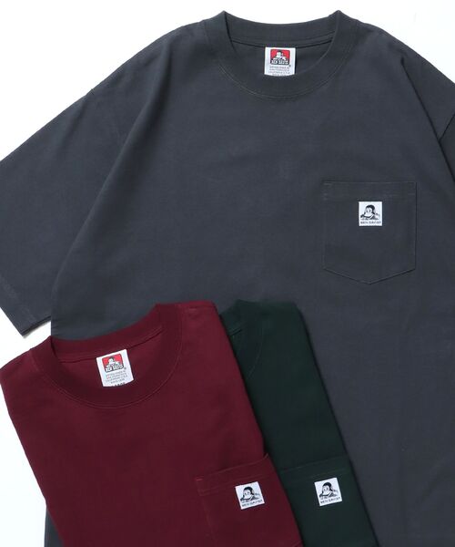 BEN DAVIS(ベンデイビス)の「【BEN DAVIS(ベンデイビス)】BIG POCKET TEE / ポケット 半袖 ワンポイント ワイドシルエット ヘビーウエイト クルーネック(Tシャツ/カットソー・メンズ・ホワイト/ダークブラウン/チャコール/ネイビー/グレー/ダークグリーン/ブラック/ワイン・SMALL/MEDIUM/LARGE/X-LARGE)」の4枚目の写真