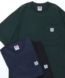 【BEN DAVIS(ベンデイビス)】BIG POCKET TEE / ポケット 半袖 ワンポイント ワイドシルエット ヘビーウエイト クルーネック
