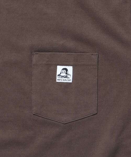 BEN DAVIS(ベンデイビス)の「【BEN DAVIS(ベンデイビス)】BIG POCKET TEE / ポケット 半袖 ワンポイント ワイドシルエット ヘビーウエイト クルーネック(Tシャツ/カットソー・メンズ・ホワイト/ダークブラウン/チャコール/ネイビー/グレー/ダークグリーン/ブラック/ワイン・SMALL/MEDIUM/LARGE/X-LARGE)」の17枚目の写真