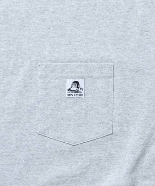 BEN DAVIS（ベンデイビス）の「【BEN DAVIS（ベンデイビス）】BIG POCKET TEE / ポケット 半袖 ワンポイント ワイドシルエット ヘビーウエイト クルーネック（Tシャツ/カットソー・メンズ・ホワイト/ダークブラウン/チャコール/ネイビー/グレー/ダークグリーン/ブラック/ワイン・SMALL/MEDIUM/LARGE/X-LARGE）」の15枚目の写真