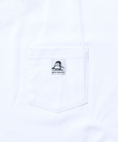 BEN DAVIS（ベンデイビス）の「【BEN DAVIS（ベンデイビス）】BIG POCKET TEE / ポケット 半袖 ワンポイント ワイドシルエット ヘビーウエイト クルーネック（Tシャツ/カットソー・メンズ・ホワイト/ダークブラウン/チャコール/ネイビー/グレー/ダークグリーン/ブラック/ワイン・SMALL/MEDIUM/LARGE/X-LARGE）」の18枚目の写真