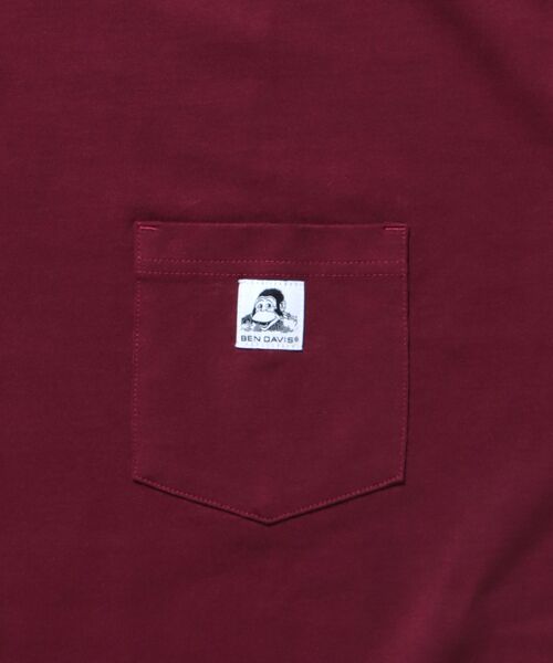 BEN DAVIS（ベンデイビス）の「【BEN DAVIS（ベンデイビス）】BIG POCKET TEE / ポケット 半袖 ワンポイント ワイドシルエット ヘビーウエイト クルーネック（Tシャツ/カットソー・メンズ・ホワイト/ダークブラウン/チャコール/ネイビー/グレー/ダークグリーン/ブラック/ワイン・SMALL/MEDIUM/LARGE/X-LARGE）」の21枚目の写真