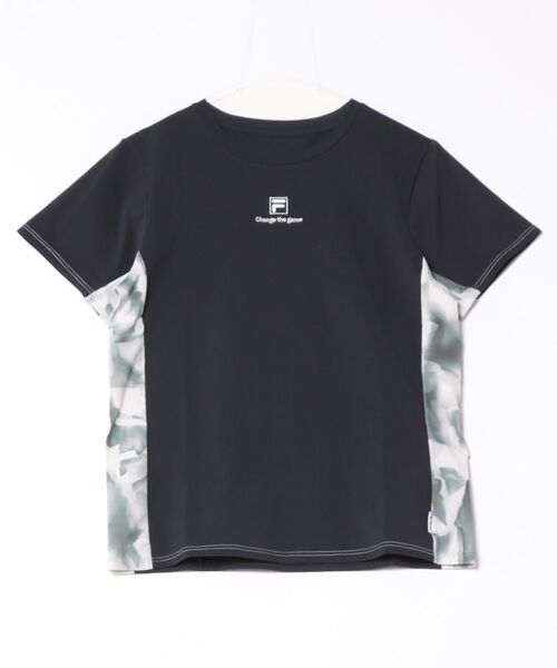 FILA(フィラ)の「プリント切替半袖Tシャツ(Tシャツ/カットソー・レディース・イエロー/ホワイト/ブラック・MEDIUM/LARGE/X-LARGE)」の2枚目の写真