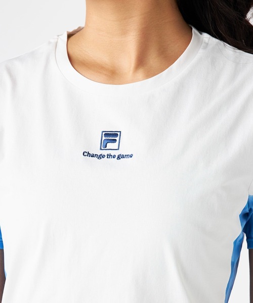 FILA(フィラ)の「プリント切替半袖Tシャツ(Tシャツ/カットソー・レディース・イエロー/ホワイト/ブラック・MEDIUM/LARGE/X-LARGE)」の20枚目の写真