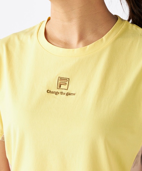 FILA(フィラ)の「プリント切替半袖Tシャツ(Tシャツ/カットソー・レディース・イエロー/ホワイト/ブラック・MEDIUM/LARGE/X-LARGE)」の13枚目の写真