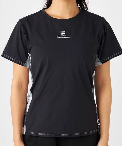 FILA(フィラ)の「プリント切替半袖Tシャツ(Tシャツ/カットソー・レディース・イエロー/ホワイト/ブラック・MEDIUM/LARGE/X-LARGE)」の6枚目の写真