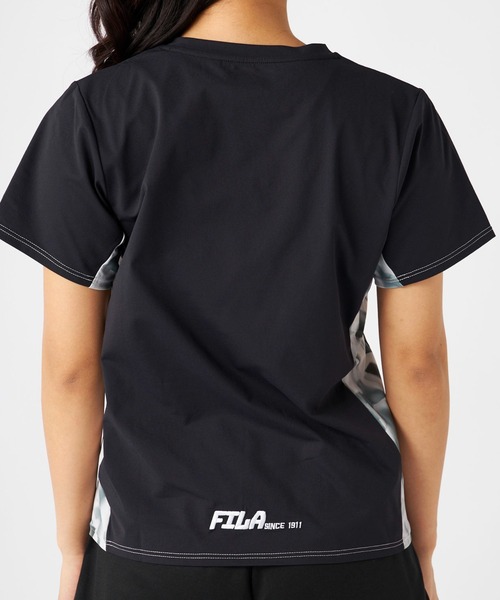 FILA(フィラ)の「プリント切替半袖Tシャツ(Tシャツ/カットソー・レディース・イエロー/ホワイト/ブラック・MEDIUM/LARGE/X-LARGE)」の4枚目の写真