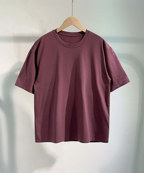 aimoha(アイモハ)の「aimoha MEN プレミアムベーシックT (SS)(Tシャツ/カットソー・メンズ・ホワイト/ダークグレー/パープル・MEDIUM/LARGE/X-LARGE/XX-LARGE)」の3枚目の写真