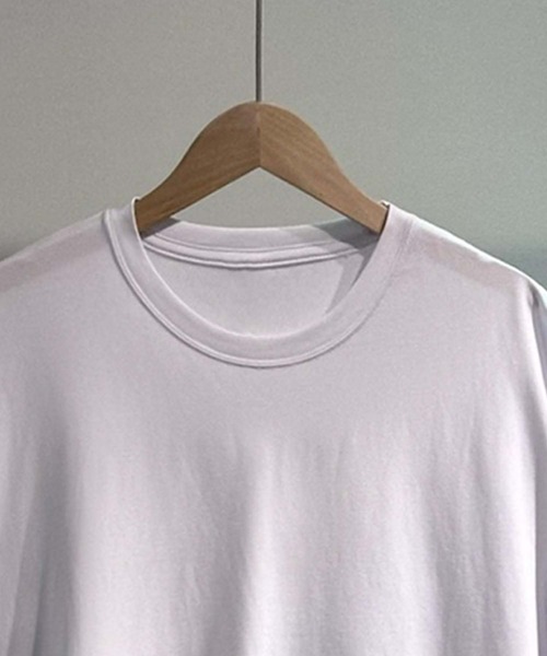aimoha(アイモハ)の「aimoha MEN プレミアムベーシックT (SS)(Tシャツ/カットソー・メンズ・ホワイト/ダークグレー/パープル・MEDIUM/LARGE/X-LARGE/XX-LARGE)」の7枚目の写真