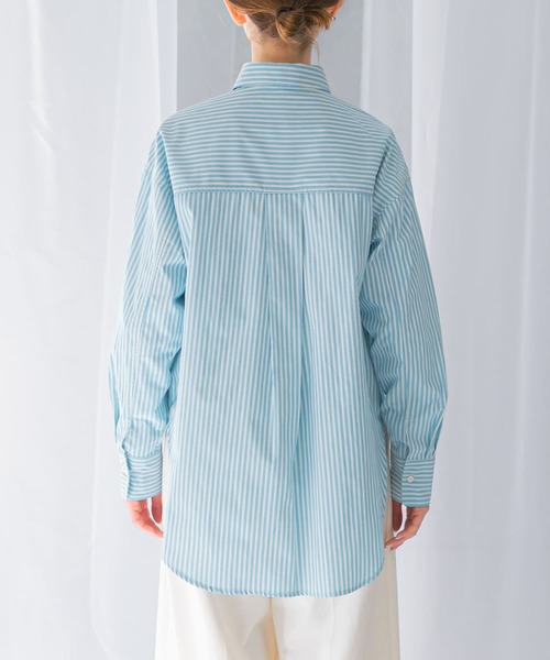 URBAN RESEARCH ROSSO WOMEN(アーバンリサーチ ロッソ)の「レギュラーカラーオーバーシャツ(シャツ/ブラウス・レディース・ブルー系その他/オフホワイト・FREE)」の12枚目の写真