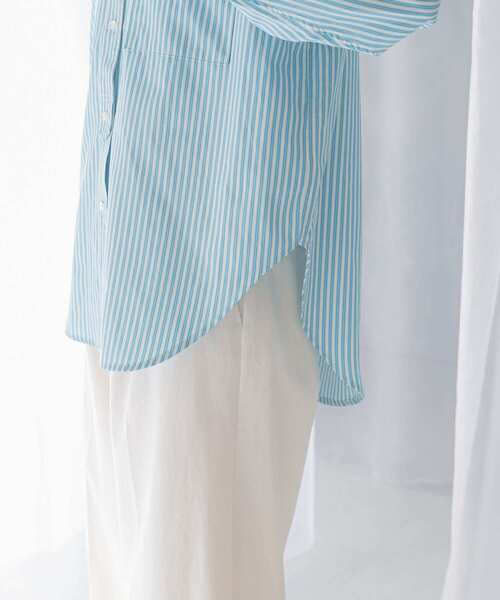 URBAN RESEARCH ROSSO WOMEN(アーバンリサーチ ロッソ)の「レギュラーカラーオーバーシャツ(シャツ/ブラウス・レディース・ブルー系その他/オフホワイト・FREE)」の19枚目の写真