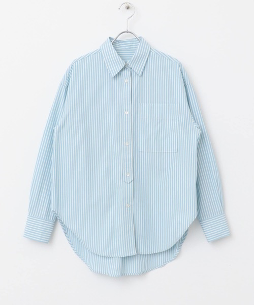 URBAN RESEARCH ROSSO WOMEN(アーバンリサーチ ロッソ)の「レギュラーカラーオーバーシャツ(シャツ/ブラウス・レディース・ブルー系その他/オフホワイト・FREE)」の22枚目の写真