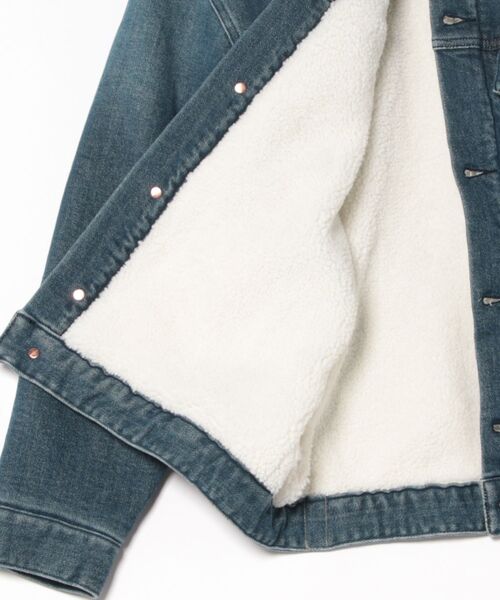 oblekt（オブレクト）の「ボアジャケット（Tシャツ/カットソー・メンズ・ネイビー/ブルー・SMALL/LARGE）」の4枚目の写真