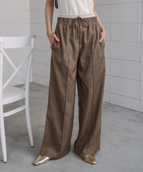 Bab（バブ）の「【S・Mサイズ展開】ダブルウエストパンツ（その他パンツ・レディース・ベージュ/チャコールグレー・S/M）」の22枚目の写真