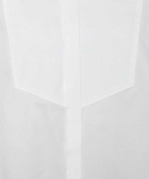 K.T KIYOKO TAKASE（キヨコタカセ）の「コットンサテンオルタージュ ロングシャツ（シャツ/ブラウス・レディース・ホワイト/サックスブルー・9号/7号）」の19枚目の写真