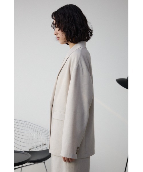 AZUL by moussy（アズールバイマウジー）の「ポリエステルリネンミックスダブルジャケット（テーラードジャケット・レディース・ライトブラック/ライトベージュ・FREE）」の20枚目の写真
