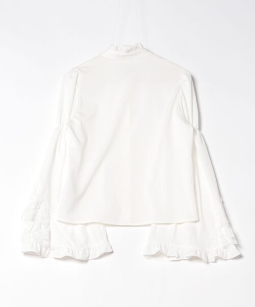 Jamie エーエヌケー（ジェイミーエーエヌケー）の「ジャボ付き姫袖ブラウス（シャツ/ブラウス・レディース・ブラック/ホワイト・M）」の12枚目の写真