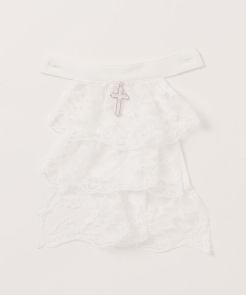 Jamie エーエヌケー（ジェイミーエーエヌケー）の「ジャボ付き姫袖ブラウス（シャツ/ブラウス・レディース・ブラック/ホワイト・M）」の16枚目の写真