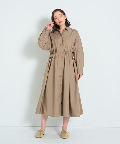 ADIEU TRISTESSE(アデュートリステス)の「綿ポリエステルワンピース(ワンピース・レディース・ブラック/ベージュ・38)」の8枚目の写真