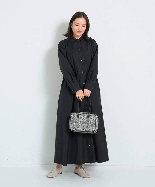 ADIEU TRISTESSE(アデュートリステス)の「綿ポリエステルワンピース(ワンピース・レディース・ブラック/ベージュ・38)」の18枚目の写真