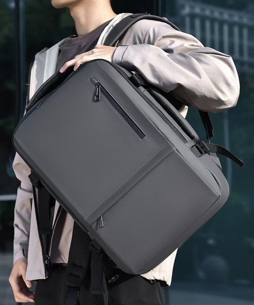CALIFORNIA OUTFITTERS（カリフォルニア アウトフィッターズ）の「3-2A91 ビジネス バッグパック（ビジネスバッグ・メンズ・ブラック/グレー・ONESIZE）」の6枚目の写真