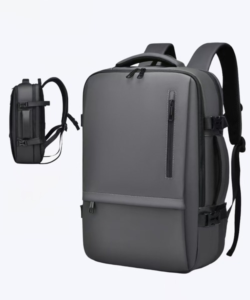 CALIFORNIA OUTFITTERS（カリフォルニア アウトフィッターズ）の「3-2A91 ビジネス バッグパック（ビジネスバッグ・メンズ・ブラック/グレー・ONESIZE）」の12枚目の写真