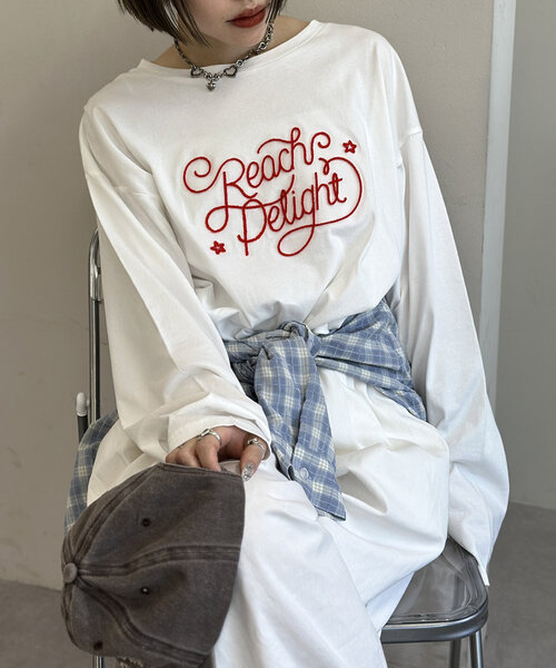 w closet（ダブルクローゼット）の「モールコードロンT（Tシャツ/カットソー・レディース・チャコールグレー/オフホワイト・FREE）」の21枚目の写真