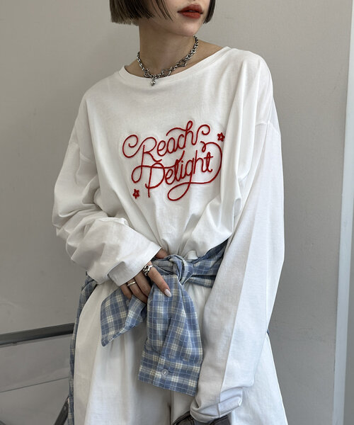 w closet（ダブルクローゼット）の「モールコードロンT（Tシャツ/カットソー・レディース・チャコールグレー/オフホワイト・FREE）」の22枚目の写真