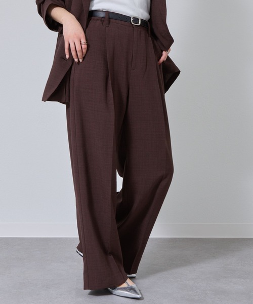 COLONY 2139（コロニートゥーワンスリーナイン）の「テックリネンストレートパンツ（その他パンツ・レディース・ミント/グレイッシュベージュ/ブラック/ブラウン・SMALL/MEDIUM）」の3枚目の写真