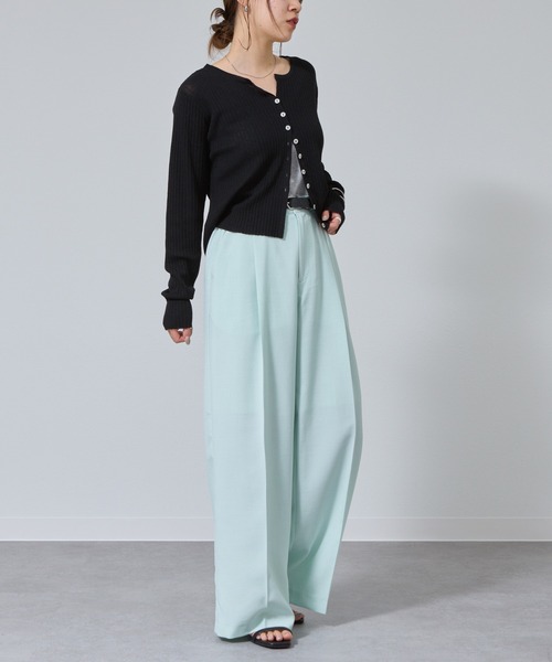 COLONY 2139（コロニートゥーワンスリーナイン）の「テックリネンストレートパンツ（その他パンツ・レディース・ミント/グレイッシュベージュ/ブラック/ブラウン・SMALL/MEDIUM）」の20枚目の写真