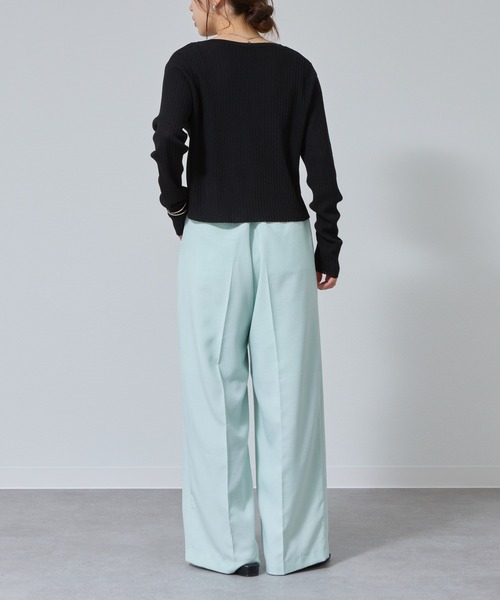 COLONY 2139（コロニートゥーワンスリーナイン）の「テックリネンストレートパンツ（その他パンツ・レディース・ミント/グレイッシュベージュ/ブラック/ブラウン・SMALL/MEDIUM）」の19枚目の写真