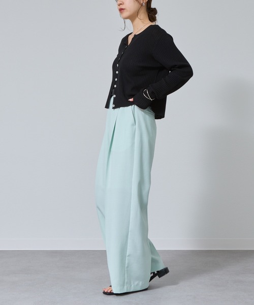 COLONY 2139（コロニートゥーワンスリーナイン）の「テックリネンストレートパンツ（その他パンツ・レディース・ミント/グレイッシュベージュ/ブラック/ブラウン・SMALL/MEDIUM）」の18枚目の写真