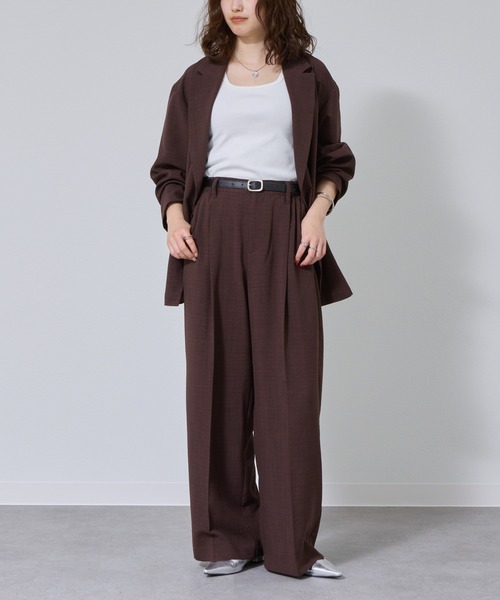 COLONY 2139（コロニートゥーワンスリーナイン）の「テックリネンストレートパンツ（その他パンツ・レディース・ミント/グレイッシュベージュ/ブラック/ブラウン・SMALL/MEDIUM）」の9枚目の写真