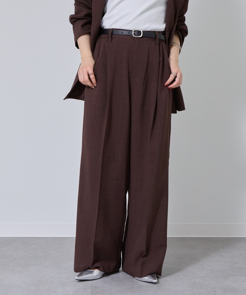 COLONY 2139（コロニートゥーワンスリーナイン）の「テックリネンストレートパンツ（その他パンツ・レディース・ミント/グレイッシュベージュ/ブラック/ブラウン・SMALL/MEDIUM）」の5枚目の写真