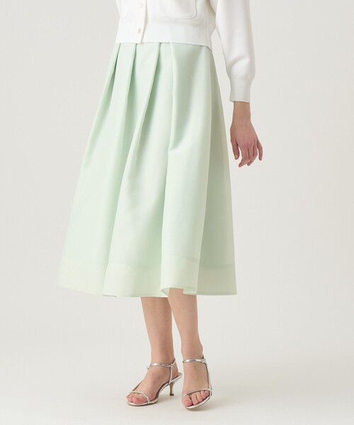 ANAYI（アナイ）の「ハードオーガンジーアシメタック スカート（スカート・レディース・ベージュ/ミント/ネイビー・36/38/34）」の11枚目の写真