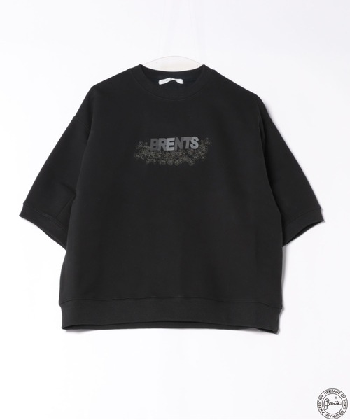 H.A.K（ハク）の「H．A．K×BRENTS　プレミアム裏毛半袖トレーナー（スウェット・レディース・ブラック/ベージュ/チャコール・FREE）」の2枚目の写真