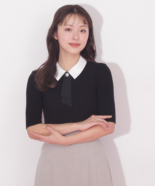 JILTU グレー petit frill dress リボン付き JILTU グレー petit frill dress リボン付き