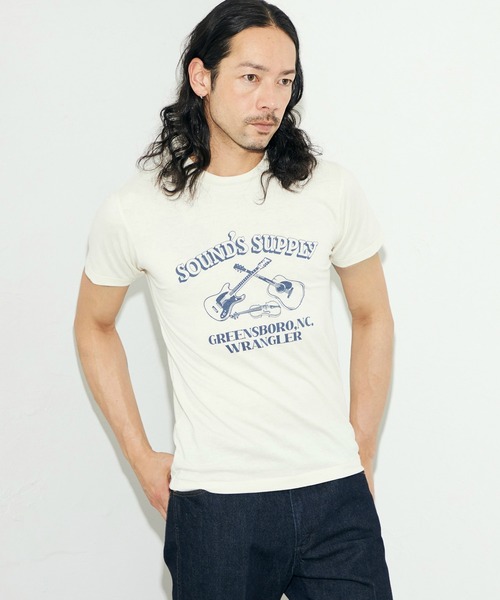 Wrangler（ラングラー）の「Wrangler/ラングラー クルーネックTシャツ（Tシャツ/カットソー・メンズ・ホワイト/チャコールグレー・LARGE/MEDIUM/X-LARGE）」の15枚目の写真