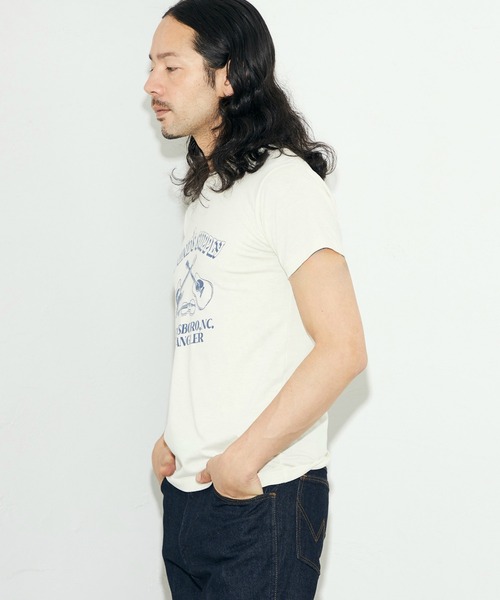 Wrangler（ラングラー）の「Wrangler/ラングラー クルーネックTシャツ（Tシャツ/カットソー・メンズ・ホワイト/チャコールグレー・LARGE/MEDIUM/X-LARGE）」の16枚目の写真