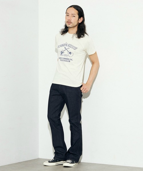 Wrangler（ラングラー）の「Wrangler/ラングラー クルーネックTシャツ（Tシャツ/カットソー・メンズ・ホワイト/チャコールグレー・LARGE/MEDIUM/X-LARGE）」の20枚目の写真