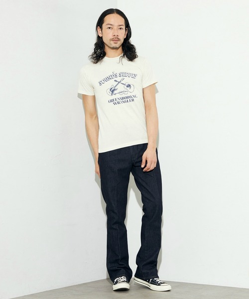 Wrangler（ラングラー）の「Wrangler/ラングラー クルーネックTシャツ（Tシャツ/カットソー・メンズ・ホワイト/チャコールグレー・LARGE/MEDIUM/X-LARGE）」の21枚目の写真