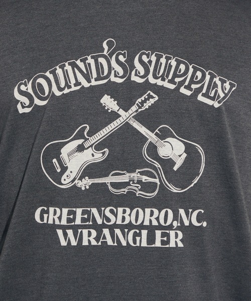 Wrangler（ラングラー）の「Wrangler/ラングラー クルーネックTシャツ（Tシャツ/カットソー・メンズ・ホワイト/チャコールグレー・LARGE/MEDIUM/X-LARGE）」の8枚目の写真